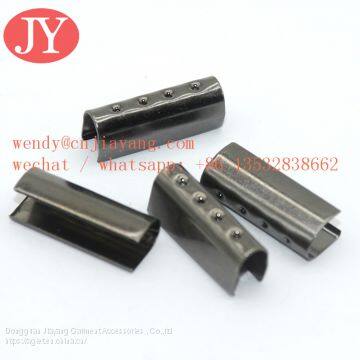 Jiayang Soft Enamel 3 Color Flat End Seamless Aglets Brass Tips photo-4