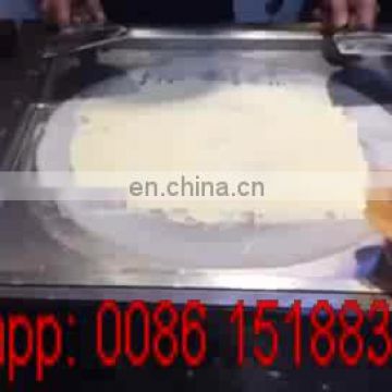 China top sale Thailand Fried ice cream roll machine auto pedal defrost ice cream making machine