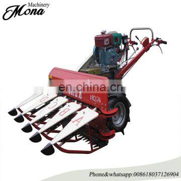 Low price mini straw cutter bundle machine/mini wheat rice cutting and binding machine/mini reaper and binder