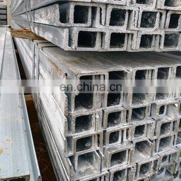 Building Material JIS SS400 Galvanized U Channel Mild Steel