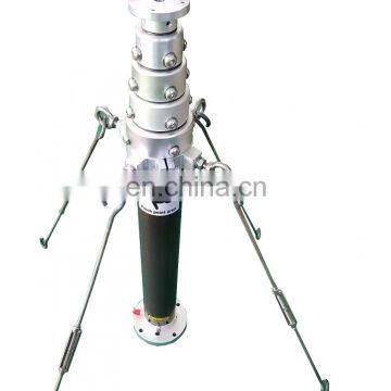 Transportable Man Portable Aluminum Tripod Telescopic Antenna Mast 4m photo-2