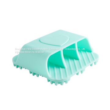 Strong decontaminat super soft soap dispensing baby bath silicone body wash massage brush baby shower cleaning brush scrubber