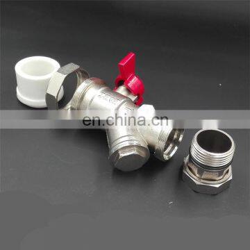 Manual Full Cooper Thermometric Strainer Ball Valve Water Temp Valve photo-5