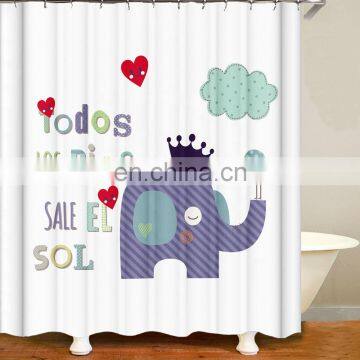 I@home Mildew Resistant African Art Shower Curtain Elephant 180cm x 180cm Polyester Waterproof photo-3