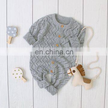 RTS Infant Toddler Newborn Knitted Sweater Romper Long Sleeve Outfit Baby Sweater Romper photo-2