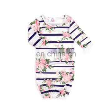 Newborn Baby Stylish Brushed Silkmilk Flower Printing Baby Sleep Gown Clothes Wholesale Baby Girls Sleeping Bags. photo-3