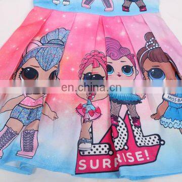 2020 Summer Girls Dress Print Cartoon Wholesale Children's Clothing
