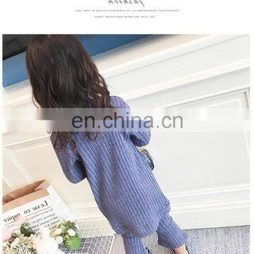 Fashion Baby Girl 3PCS Clothing Set Autumn Kids Ribbed Outfit Toddler Girl Vest + Cardigan + Bell-bottomed Trousers photo-5