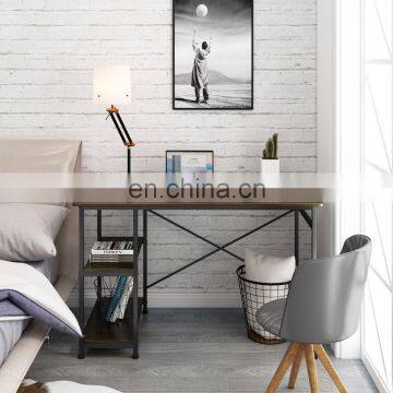 Factory Cheap Price Home Office Writing Desk Computer Desk Table With Shelf photo-3