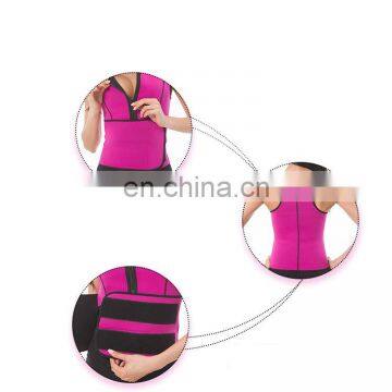High Compression Neoprene Sauna Suit Tank Top Vest With Adjustable Waist Trimmer Belt photo-3