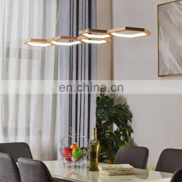 Home indoor lighting bent wood contemporary pendants lighting modern wooden chandelier