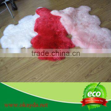 Merino wool sheep fur rug