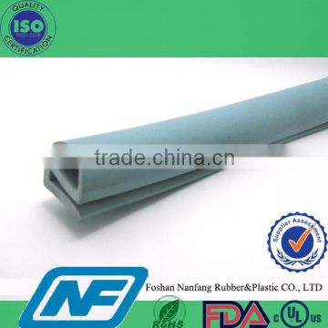 silicone foam rubber u channel seal or E hollow shape