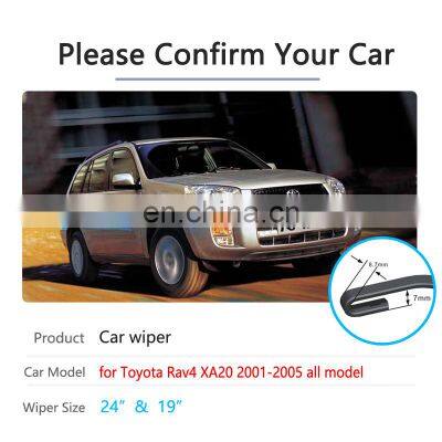 for Toyota Rav4 XA20 Rav 4 20 2001~2005 Car Wiper Blade Front Windscreen Windshield Wipers Car Accessories 2002 2003 2004