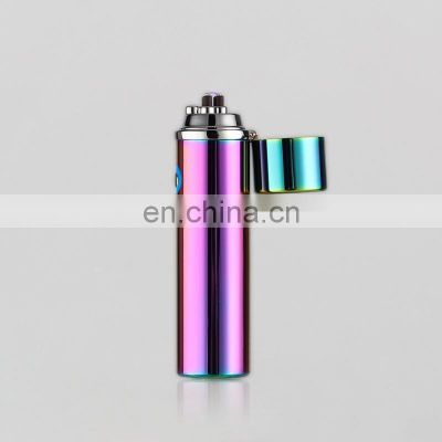 2019 mini portable fashion novelty ladies electric slim lighters for gifts dual arc spark lighter usb charged