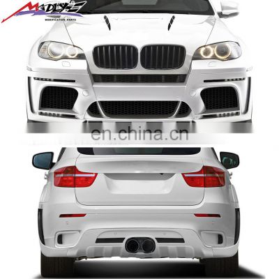 Madly High Quality X6 E71 Body Kits for BMW X6 E71 body kit X6M HM Middle Exhaust Style