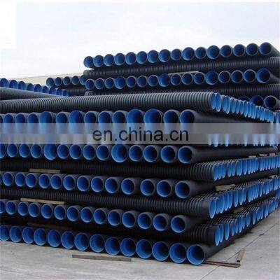 Color Pipes Double Wall Drain Plastic Drainage (inch&mm) Hdpe Double-wall Corrugated Pipe