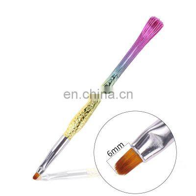 Custom Logo Mermaid Handle Acrylic Nail Art Brush for Manicure Pedicure photo-5