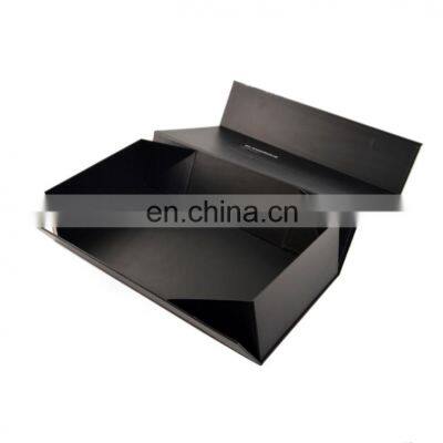 Custom printing flip top luxury foldable packaging boxes with magnetic catch