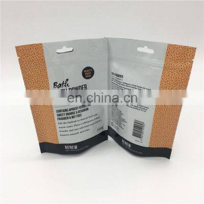 Factory sale custom Printed  eco-friendly Plastic Stand Up Pouch With Zipper For food Packaging