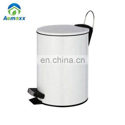 Hotel Stainless Steel 3L 5L Pedal Bin Soft Closing Trash Can for Home and Kitchen photo-2