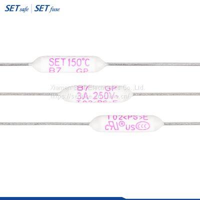Atco B Series (Axial Shape) 3A 250 V Thermal Fuse Cutoff Link with UL cUL TUV PSE Kc CCC Manufacturers