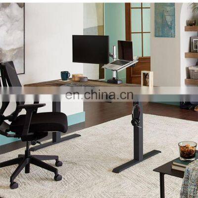 Luxury Adjustable Height High Tech Executive Electric Lift Standing Desk Frame Sit Stand up Computer Office Desk photo-5