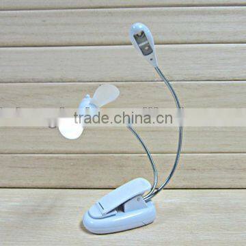 2 in 1 portable led usb fan light