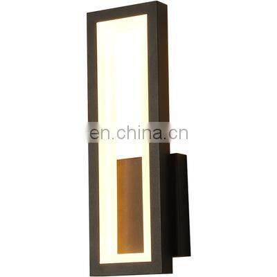 110V 220V Aluminum Lights Living Room Bedroom Bedside Lamp Sconce Black Wall Light