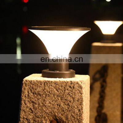 Modern Landscape Fence Gate Light Modern Design Outdoor Waterproof IP65 5W Solar LED Pillar Light