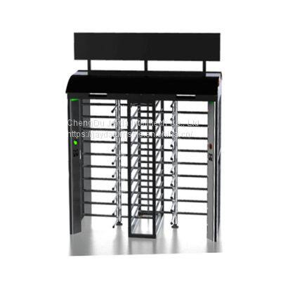 Double lane full height motorised turnstile/ security full height turnstile/  full height biometric turnstile