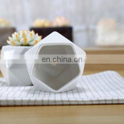 Factory Orchid Clay Pots Small Plant & Planters Groot Decorative Geometrical Shape Flower Pot Used With Flower/green Plant White