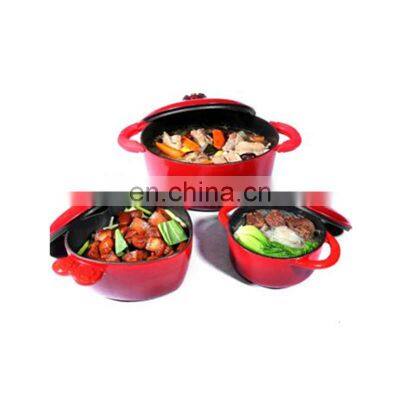 Non-stick Cauldron Kitchen Cookware Cast Iron Casserole photo-3