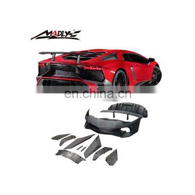 High Quality Aventador body kits for Lamborghini LP700 to LP750 body kit for Lamborghini Aventador Front Bumper Rear Bumper Wing