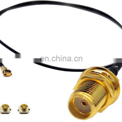 Hot Selling 1.37 Cable Rg316 RG-174 Cable Ass Waterproof Connector Female SMA Ufl Ipex Ipx Black White Low Loss Cable 4 Inches photo-2