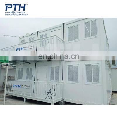 Prefab two-storey container apartment high standard modular houses for sale