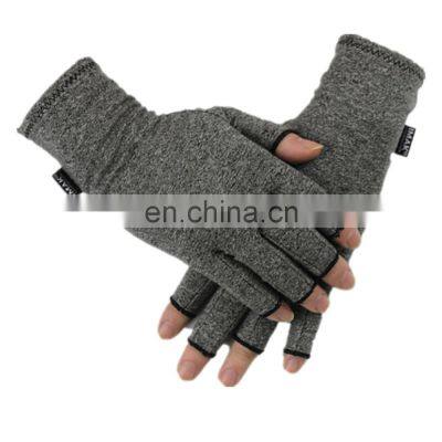 Half Finger Cotton Compression Arthritis Gloves photo-3