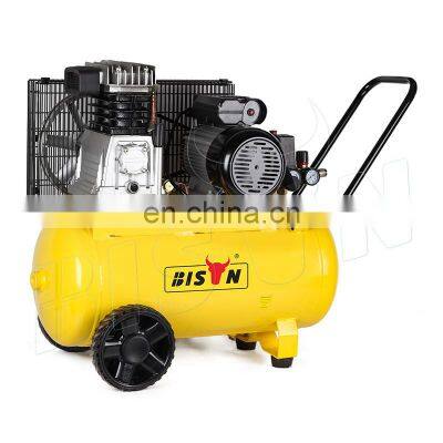 Bison China Belt Direct Driven Piston Type Small Air Compressor Machine