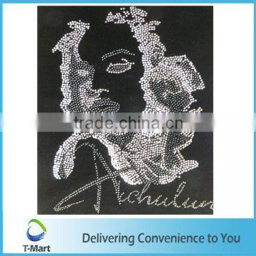 Hot Fix Rhinestone Transfer Portrait Design