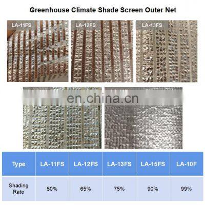 Heavy Duty 90% Shading 130gsm Polyester Film Aluminum Outdoor Foil Net Greenhouse Available photo-5