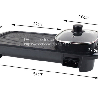 Casserole électrique, grande capacité, casserole intégrée pour le rinçage et la grille, casserole électrique multifonctionnelle (Wechat : 13510231336)