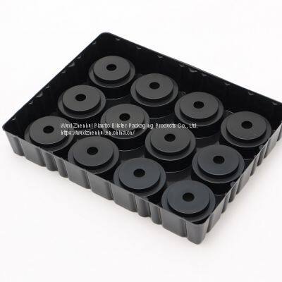 Black PP Thermoformed Plastic Blister Trays Thermoforming Insert Trays photo-3