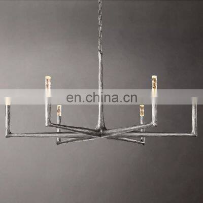 Modern Luxury Nordic Ceiling Lighting Golden Thaddeus Round Industrial Retro Chandelier for Living Room Bedroom photo-3