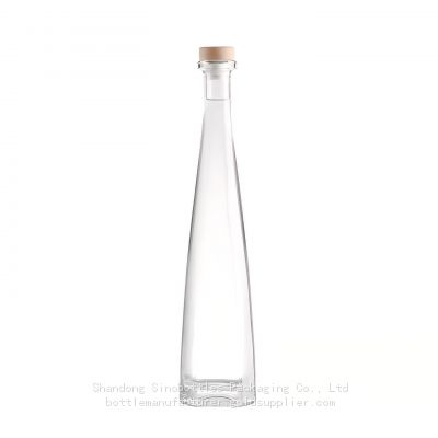 750ml Conical tall premium high-end tequila design brand private custom glass  SinoBottles Packaging