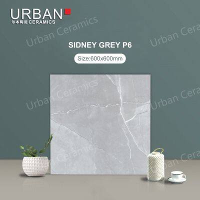 600X600mm Vitrified Ceramic Foshan Hotel Bedroom Glazed Polished Porcelain Floor Wall Tile