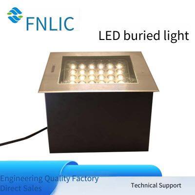Led Square Adjustable Angle In-ground Lights, 304 Stainless Steel Customizable In-ground Lights, Dmx512 Waterproof In-ground Lights photo-5