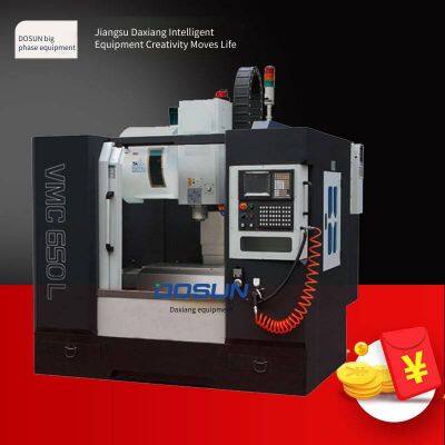 Вертикальный фрезерный центр с ЧПУ VMC650 - малый фрезерный центр с трехосной линейной направляющей и выбором системы управления, экспортная индивидуально настроенная модель