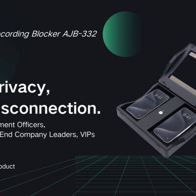AJB-332 Двойной блокатор записи телефонных разговоров | Ультразвуковой блокатор звука | Тихое устройство против прослушивания | Защитник от записи с мобильного телефона