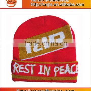 Fashionable Knit Jacquard New York Beanie Hats,custom Design Winter Toque photo-3