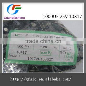 (hot sale)1000UF 25V 10X17